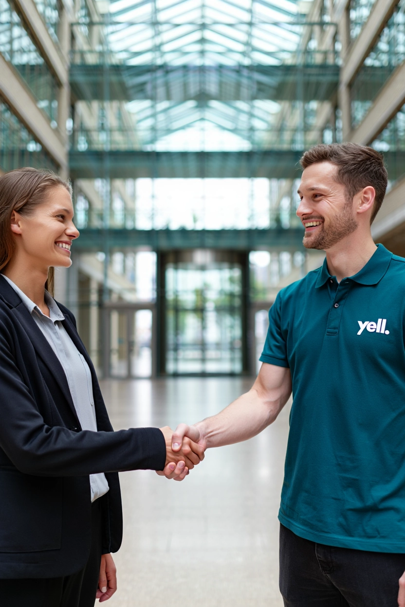 Team yell. bei der Reinigungsfirma in Nürnberg